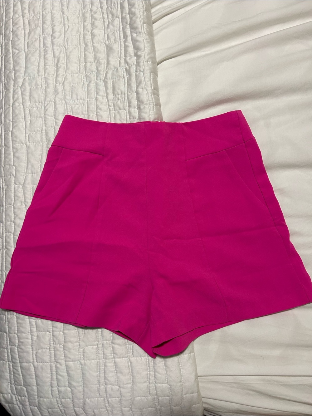 High-Waist Hot Pink Women’s Shorts